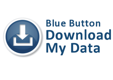 Blue Button logo - medische gegevens