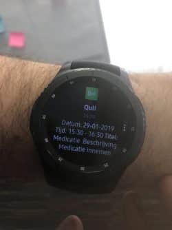 Quli op de smartwatch